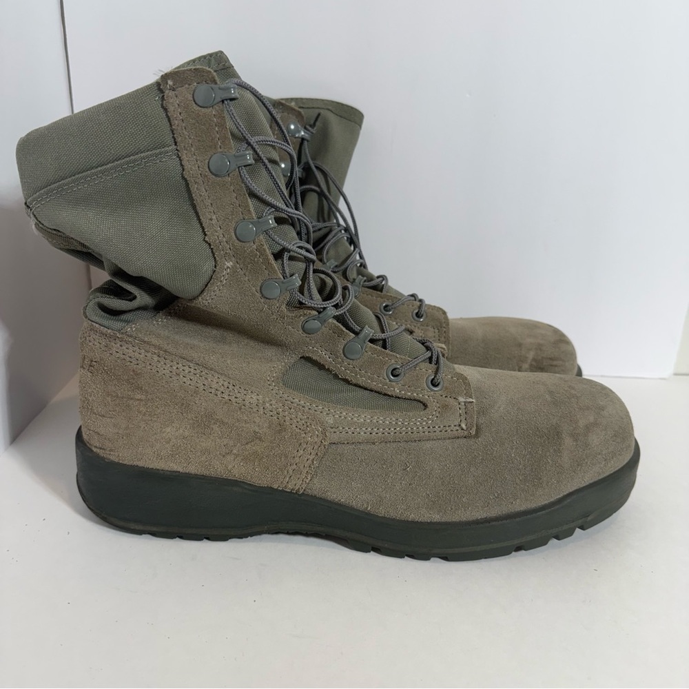 Belleville 600 ST Hot Weather Steel Toe Military Boots Tan Green Size 12 R
